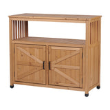Patio Bar Table Set With Storage