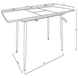 Grant - Extension Dining Table With Butterfly Leaf - Gray