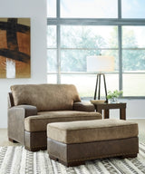 Alesbury Sofa, Oversized Chair, Swivel Chair and Ottoman - 18704U2