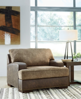 Alesbury Oversized Chair and Ottoman - 18704U3