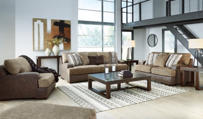Alesbury Sofa, Loveseat, Oversized Chair and Ottoman - 18704U4