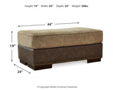 Alesbury Sofa, Oversized Chair, Swivel Chair and Ottoman - 18704U2