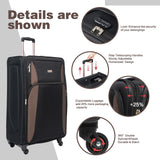 4 Piece Set Softshell Luggage