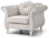 Chic Transitional Flared Arm Chair