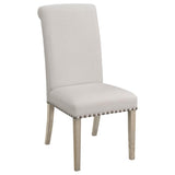 Salem Fabric Upholstered Dining Side Chair Beige (Set of 2) - 190152