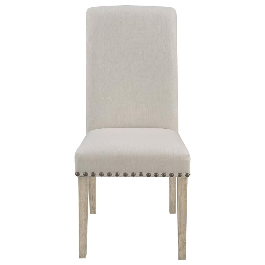 Salem Fabric Upholstered Dining Side Chair Beige (Set of 2) - 190152
