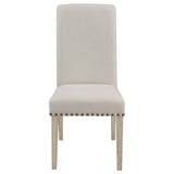Salem Fabric Upholstered Dining Side Chair Beige (Set of 2) - 190152