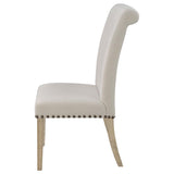 Salem Fabric Upholstered Dining Side Chair Beige (Set of 2) - 190152