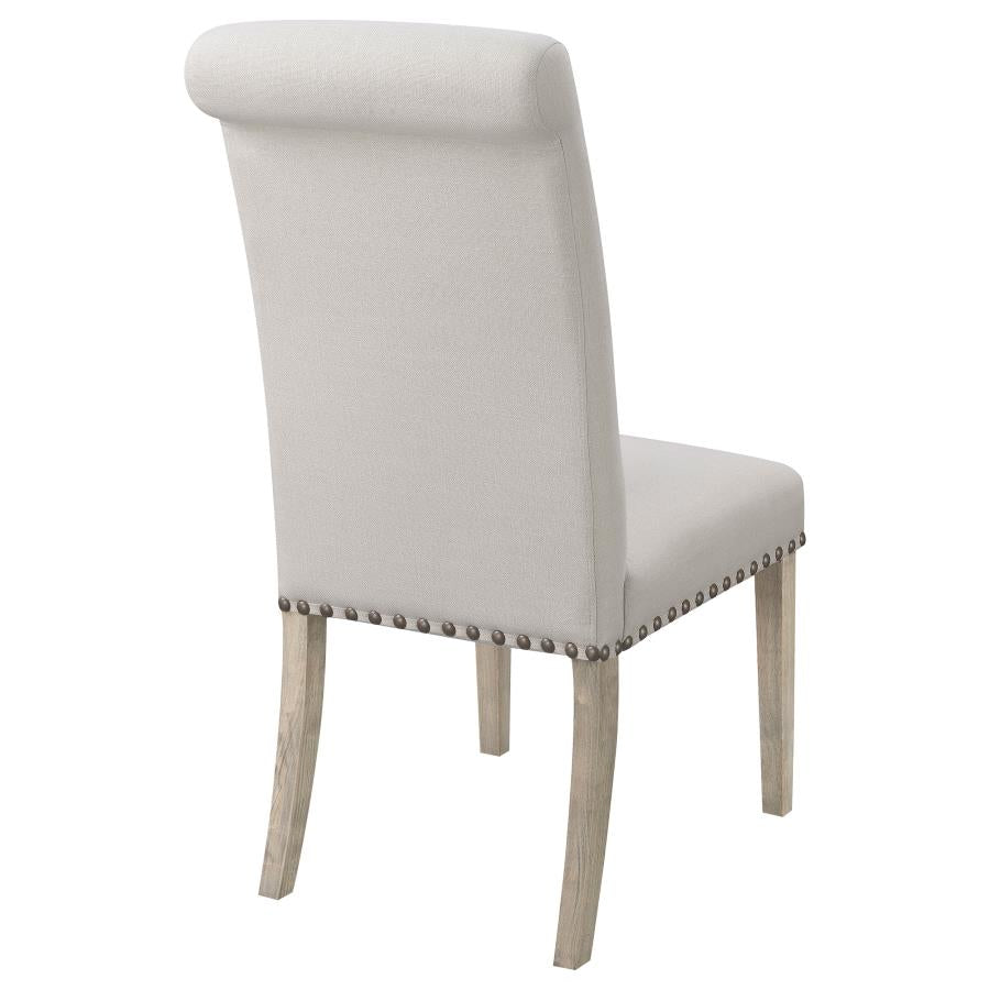 Salem Fabric Upholstered Dining Side Chair Beige (Set of 2) - 190152
