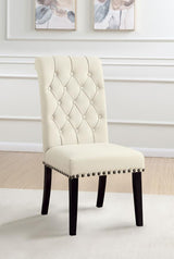 Alana Fabric Upholstered Dining Side Chair Beige (Set of 2) - 190162
