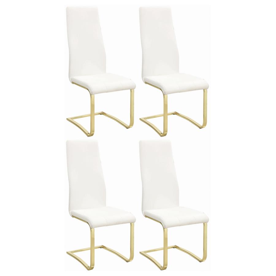Montclair Upholstered Dining Side Chair White (Set of 4) - 190512