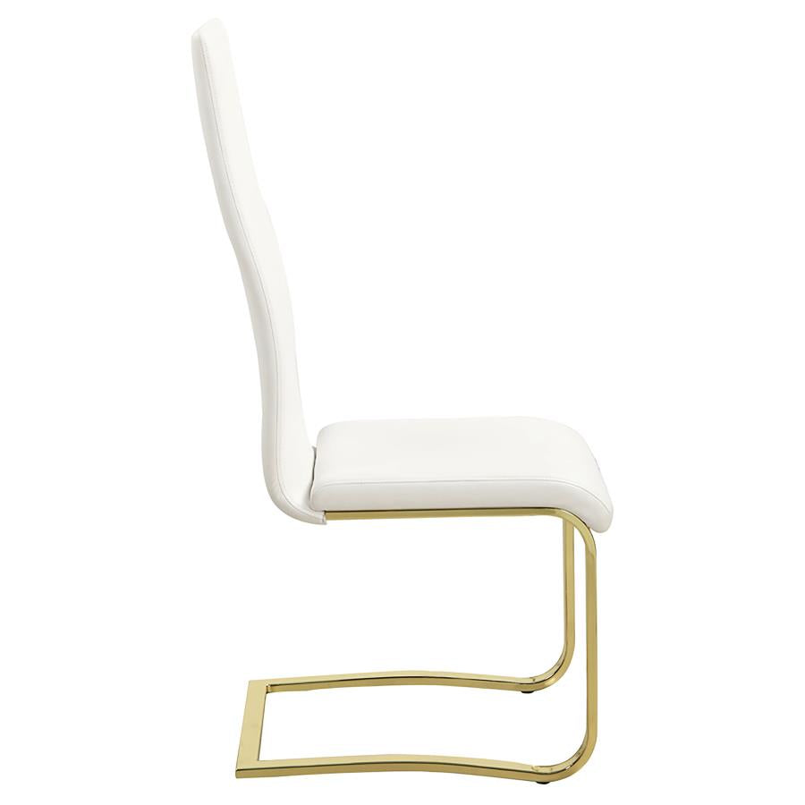 Montclair Upholstered Dining Side Chair White (Set of 4) - 190512