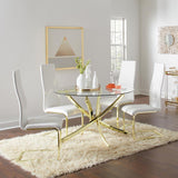 Montclair Upholstered Dining Side Chair White (Set of 4) - 190512