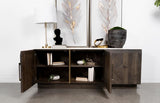 Dennis 3-door Marble Top Sideboard Buffet Tobacco Grey - 190655