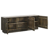 Dennis 3-door Marble Top Sideboard Buffet Tobacco Grey - 190655
