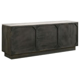 Dennis 3-door Marble Top Sideboard Buffet Tobacco Grey - 190655