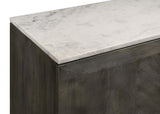 Dennis 3-door Marble Top Sideboard Buffet Tobacco Grey - 190655