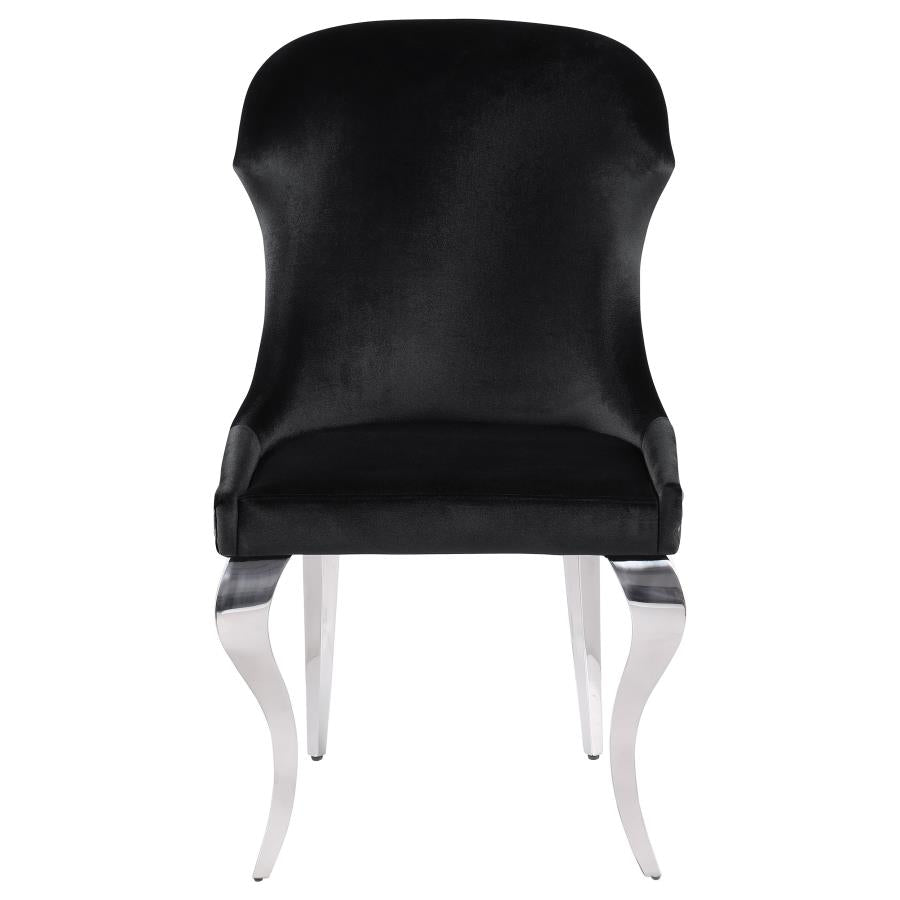 Cheyanne Upholstered Dining Side Chair Black (Set of 2) - 190742
