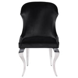 Cheyanne Upholstered Dining Side Chair Black (Set of 2) - 190742