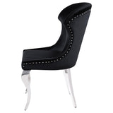 Cheyanne Upholstered Dining Side Chair Black (Set of 2) - 190742