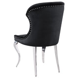 Cheyanne Upholstered Dining Side Chair Black (Set of 2) - 190742