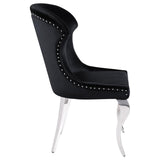 Cheyanne Upholstered Dining Side Chair Black (Set of 2) - 190742