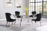 Cheyanne Upholstered Dining Side Chair Black (Set of 2) - 190742