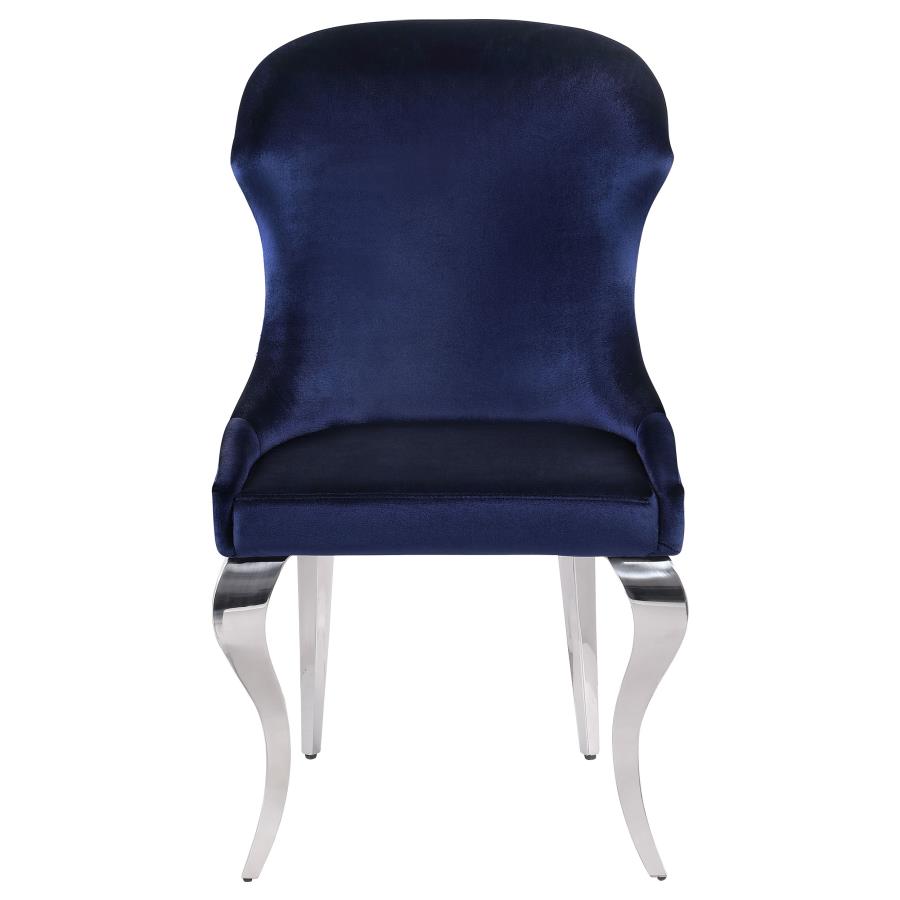 Cheyanne Upholstered Dining Side Chair Ink Blue (Set of 2) - 190745