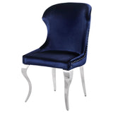 Cheyanne Upholstered Dining Side Chair Ink Blue (Set of 2) - 190745