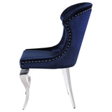 Cheyanne Upholstered Dining Side Chair Ink Blue (Set of 2) - 190745