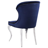 Cheyanne Upholstered Dining Side Chair Ink Blue (Set of 2) - 190745