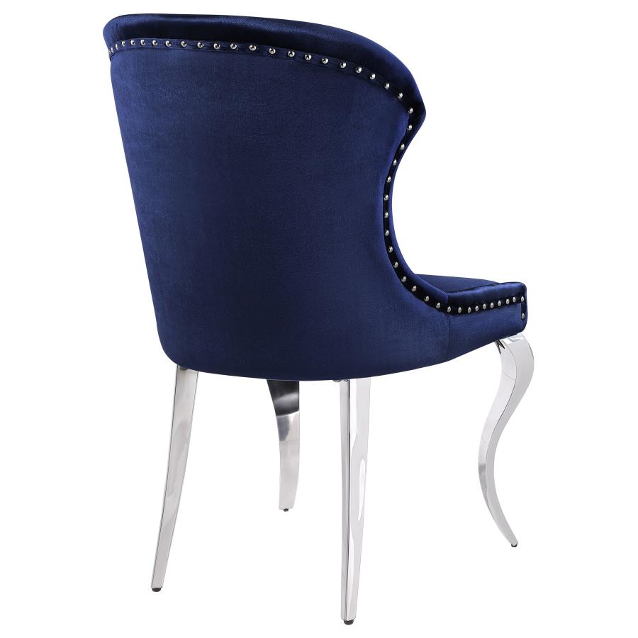 Cheyanne Upholstered Dining Side Chair Ink Blue (Set of 2) - 190745
