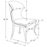 Cheyanne Upholstered Dining Side Chair Ink Blue (Set of 2) - 190745