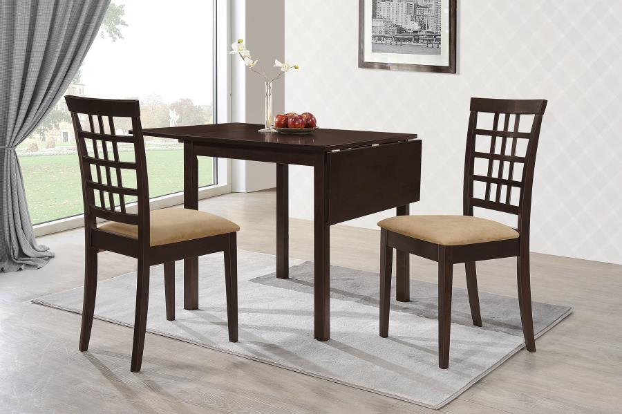 Kelso Rectangular 52-inch Extension Dining Table Cappuccino - 190821