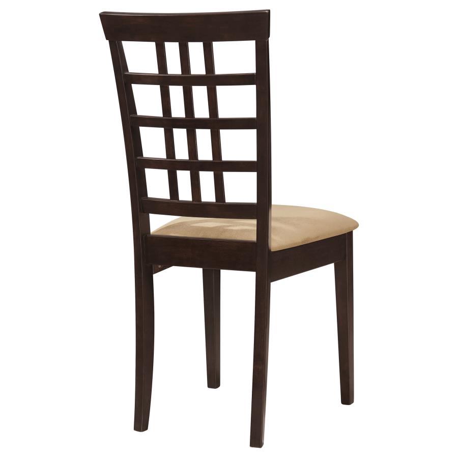 Kelso Lattice Back Dining Side Chair Cappuccino (Set of 2) - 190822