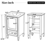 Retro Bathroom Vanity With Sink