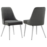 Cabianca Upholstered Dining Side Chair Grey (Set of 2) - 191442