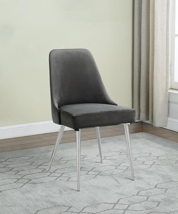Cabianca Upholstered Dining Side Chair Grey (Set of 2) - 191442