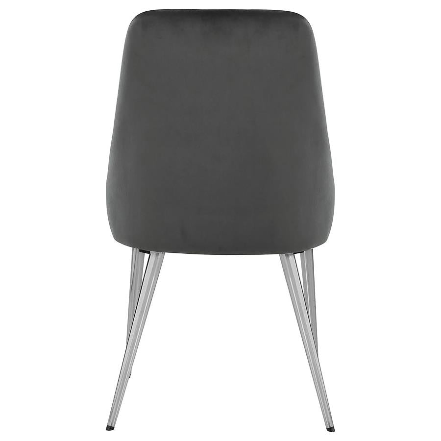 Cabianca Upholstered Dining Side Chair Grey (Set of 2) - 191442