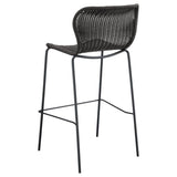 Mckinley Faux Rattan Metal Bar Chair Brown (Set of 2) - 192040