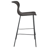 Mckinley Faux Rattan Metal Bar Chair Brown (Set of 2) - 192040