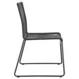 Jerome Woven Rope Stackable Side Chair Charcoal (Set of 2) - 192062