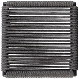 Jerome Woven Rope Stackable Side Chair Charcoal (Set of 2) - 192062