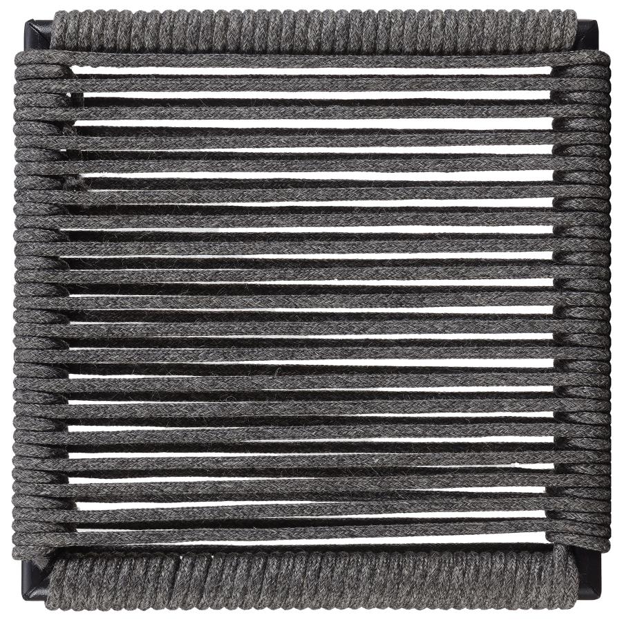 Jerome Woven Rope Stackable Side Chair Charcoal (Set of 2) - 192062