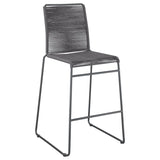 Jerome Woven Rope Metal Bar Chair Charcoal (Set of 2) - 192064