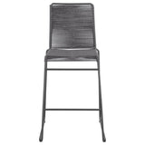Jerome Woven Rope Metal Bar Chair Charcoal (Set of 2) - 192064
