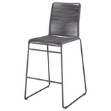 Jerome Woven Rope Metal Bar Chair Charcoal (Set of 2) - 192064