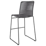 Jerome Woven Rope Metal Bar Chair Charcoal (Set of 2) - 192064