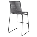 Jerome Woven Rope Metal Bar Chair Charcoal (Set of 2) - 192064