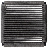 Jerome Woven Rope Metal Bar Chair Charcoal (Set of 2) - 192064